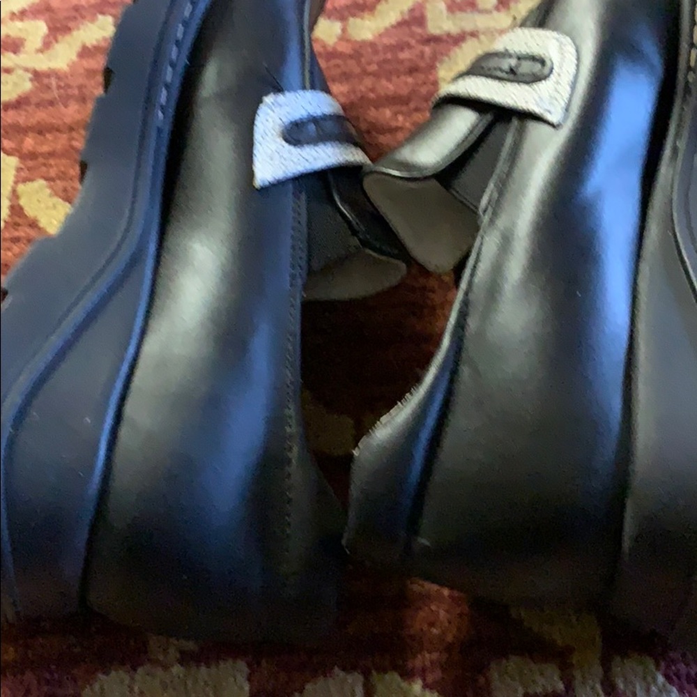 Venettini girl black leather moccasins girl31 - Picture 6 of 8